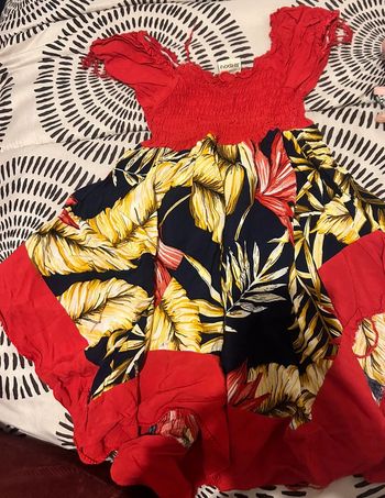 Robe fille asymétrique