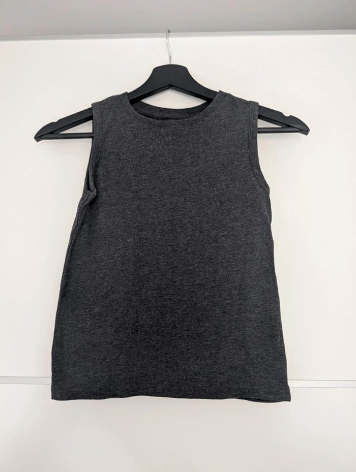 Débardeur gris anthracite 8 ans kiabi