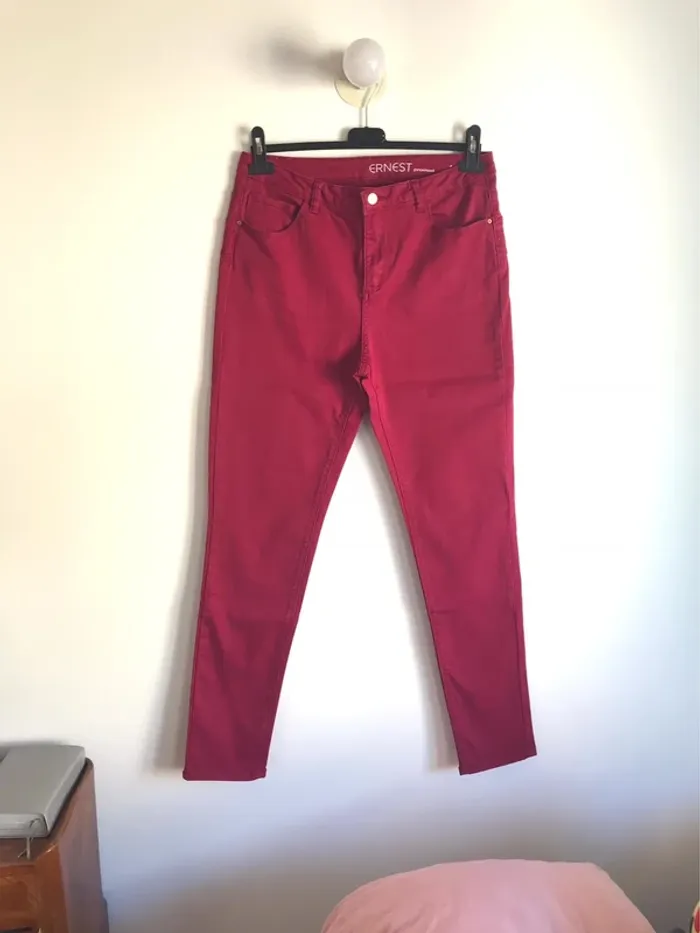 Jean framboise Promod taille 38 - photo numéro 2