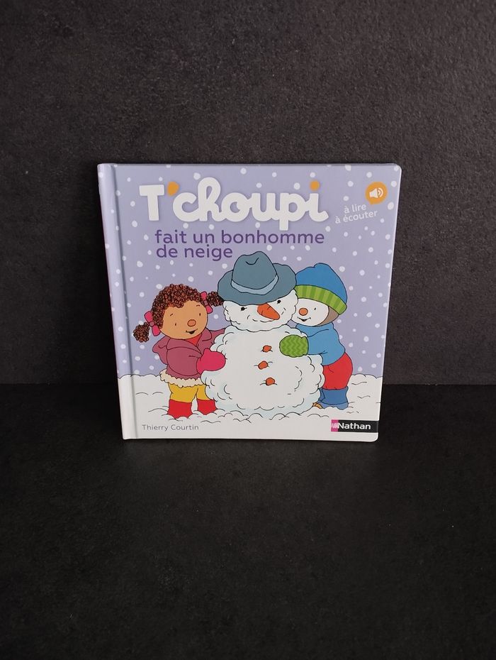 Livre T'choupi fait un bonhomme de neige