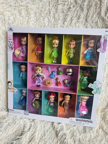 Poupee mini animator disney princesse raiponce vaiana peter clochette belle jasmine aurore tiana elsa Anna ariel pocahontas cendrillon disneyland paris