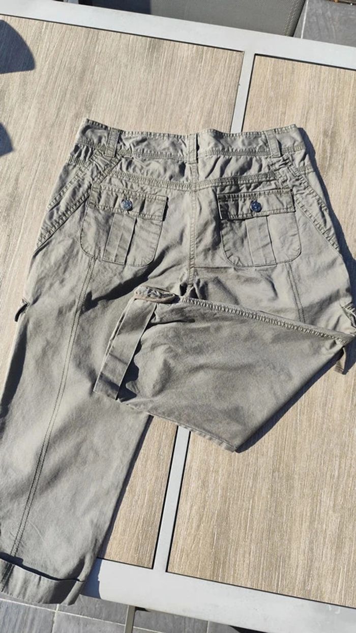 Pantacourt kaki taille basse T40 - Woman - photo numéro 3