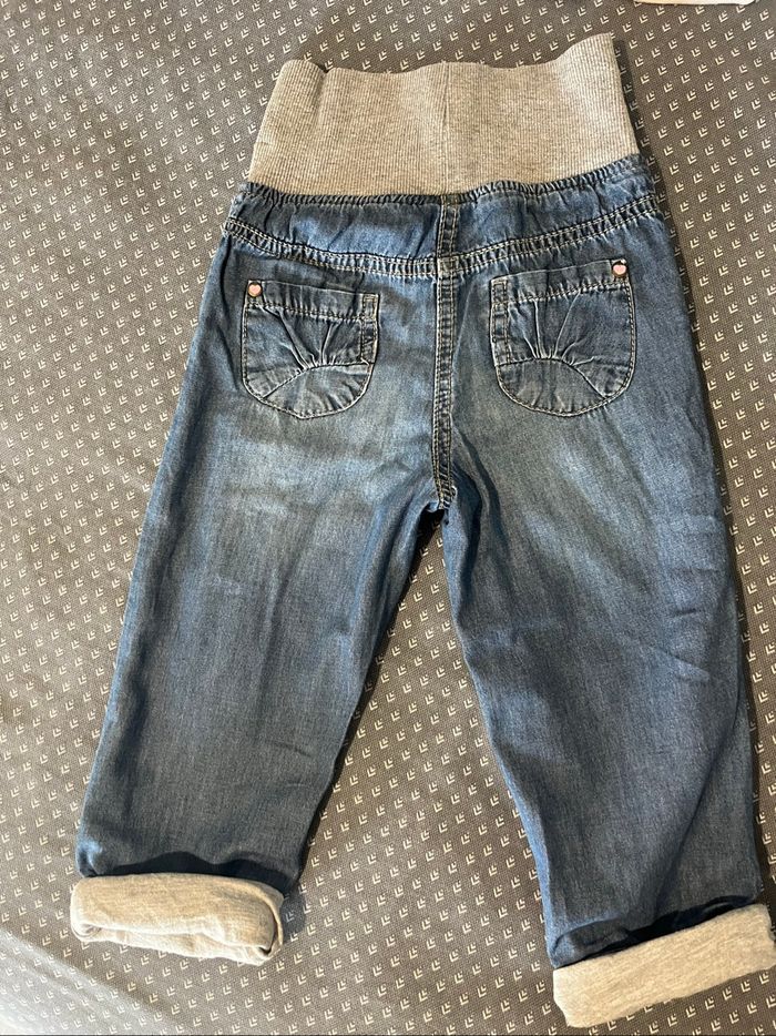 Pantalon fille imitation jean C&A – 36 mois / 92 cm - photo numéro 3