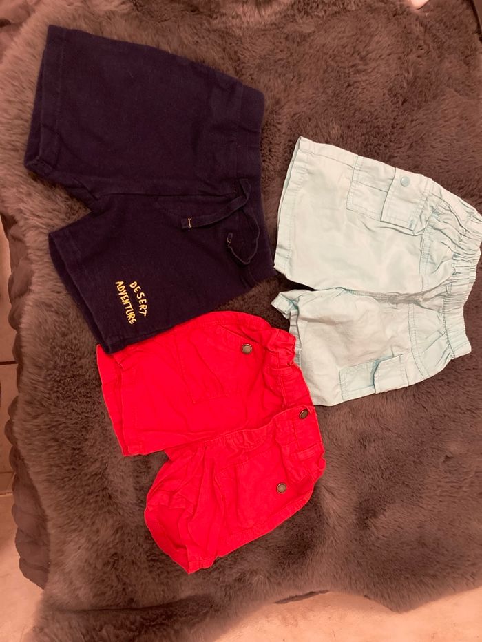 Lot shorts 18 mois garçon – Vertbaudet / Babybol – été - photo numéro 2