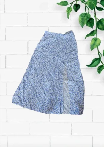 💠 Jupe à fente motifs fleurs Shein – M