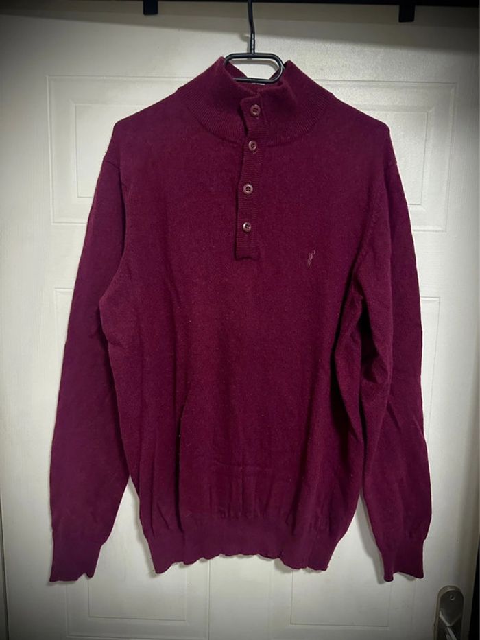 Pull Homme Bordeaux Taille XL