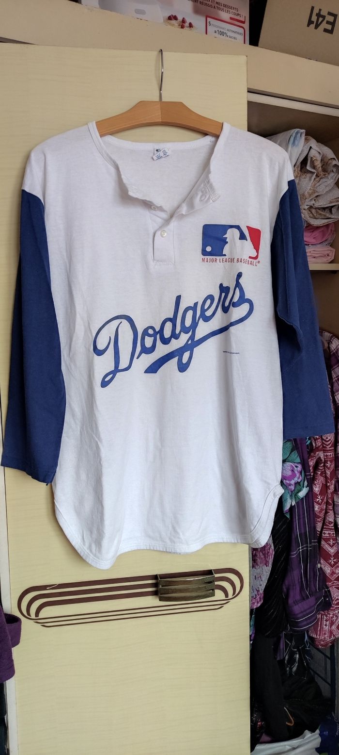 T-shirt baseball, Vintage 1989, Dodgers