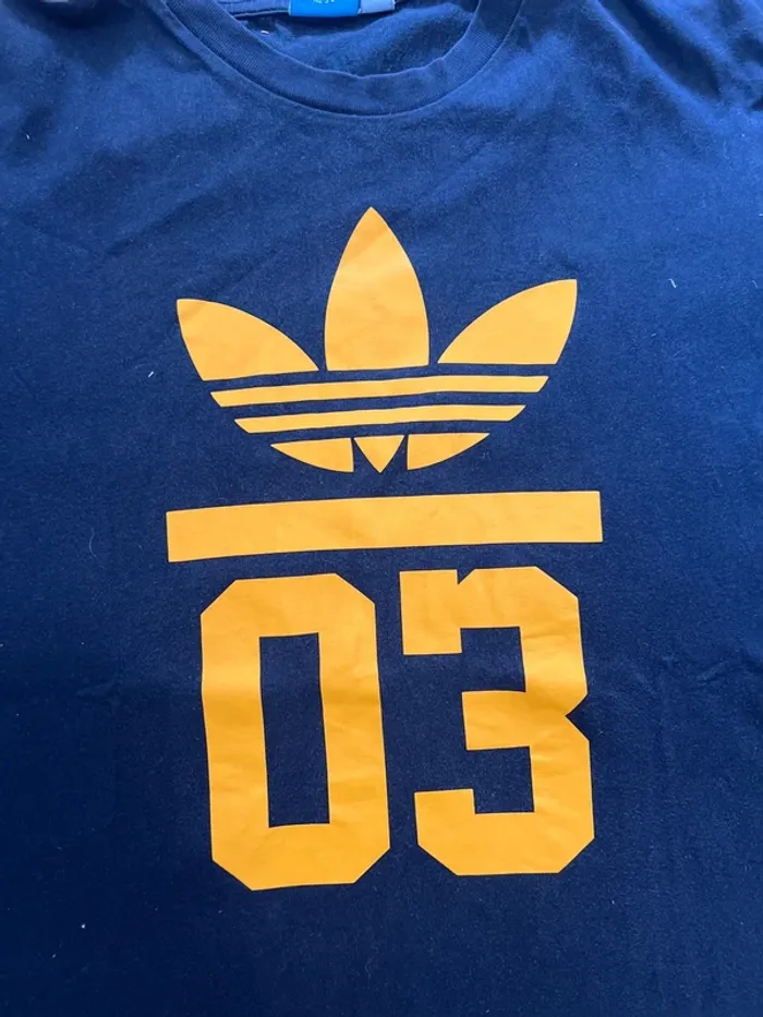 Tee shirt Adidas bleu taille S - photo numéro 2