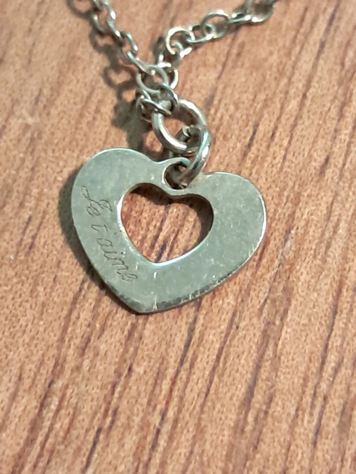 Petit bracelet en argent avec breloque coeur - photo numéro 5