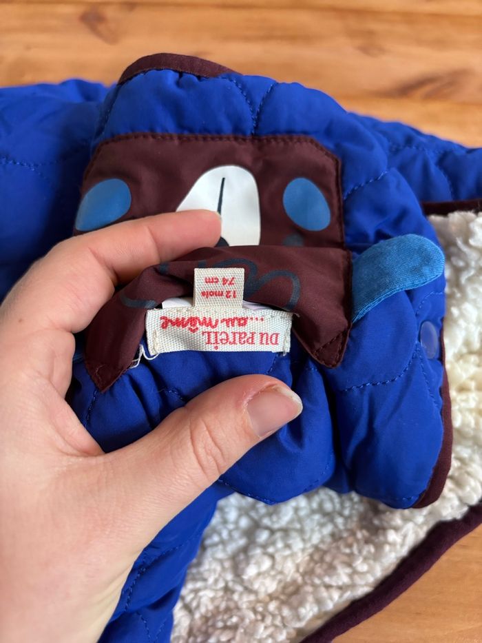 Veste réversible dpam 12mois - photo numéro 4