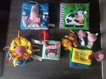 📚 Lot de 5 livres d’éveil bébé – Nathan, Albin Michel, Lilliputiens…