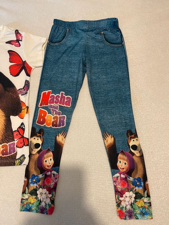 Ensemble legging et t-shirt Masha and the Bear - 5/6 ans - photo numéro 3