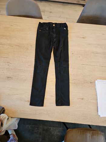 Jean s noir slim stretch, ajustable à la taille, Kiabi, 10 ans