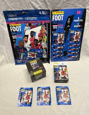 Kit panini stickers FOOT 50 collection 2024 / 2025