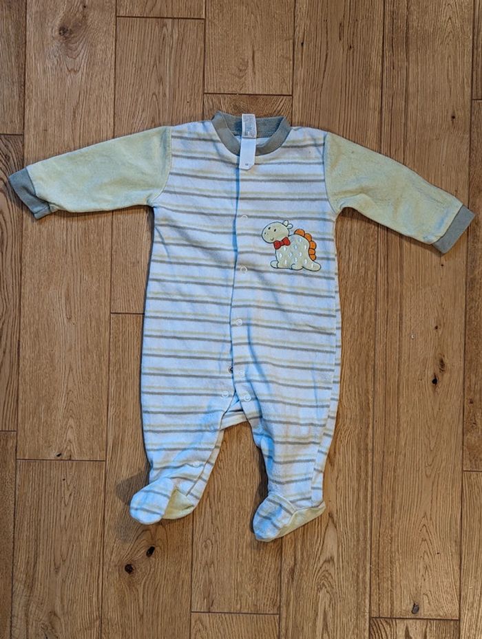 Lot de 2 pyjamas velours Baby Club C&A - 6 mois - photo numéro 5