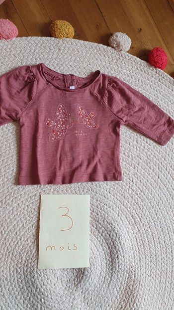 tee shirt manche longue 3 mois