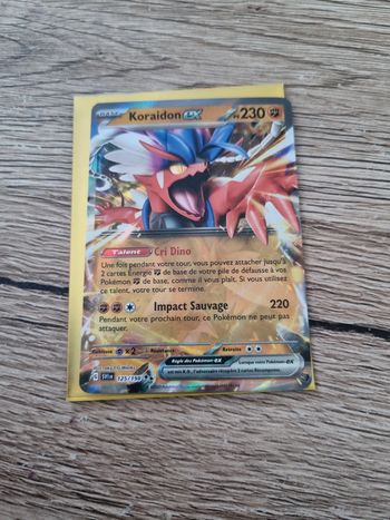 Carte pokémon koraidon ex 125/198 ev1 année 2023