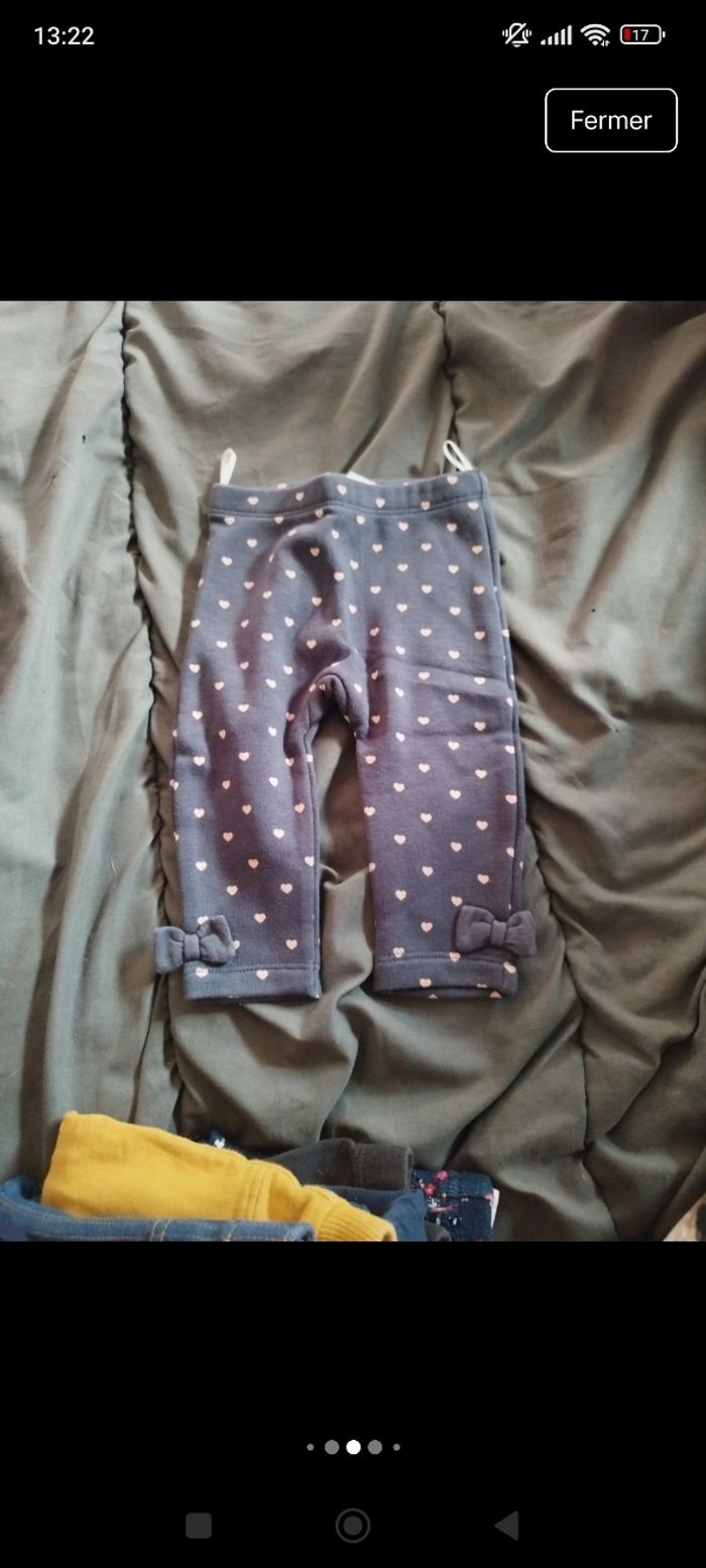 Lot de pantalon leggins bébé fille - photo numéro 7
