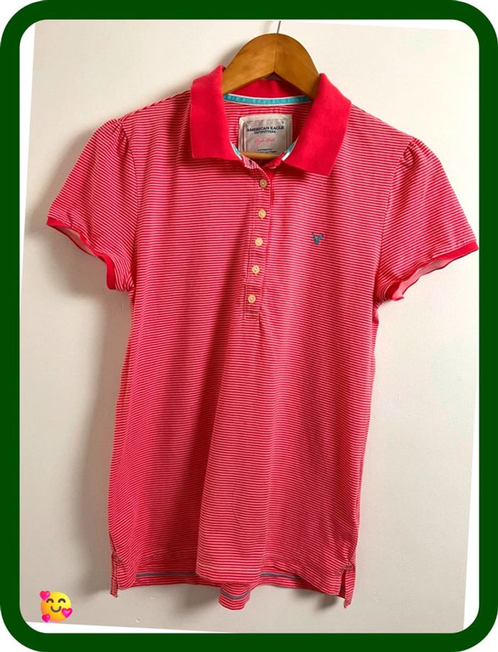 👚 Polo American Eagle – Femme – Taille L – Finitions féminines & tissu stretch