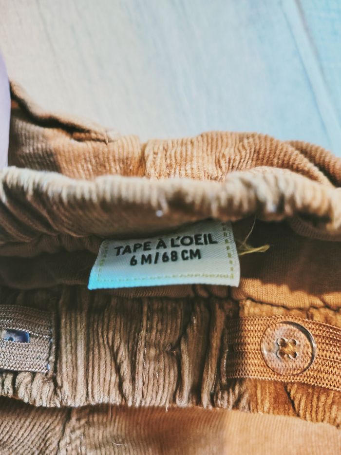 🧒🏻Tape à l'oeil /Orchestra - Ensemble Pantalon velours côtelé et chemise à carreaux - Taille 6 moi - photo numéro 6