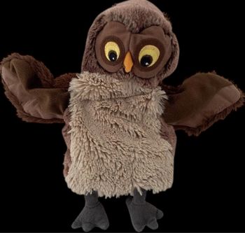 ❤️ Doudou Peluche Hibou Chouette Marionnette Marron IKEA