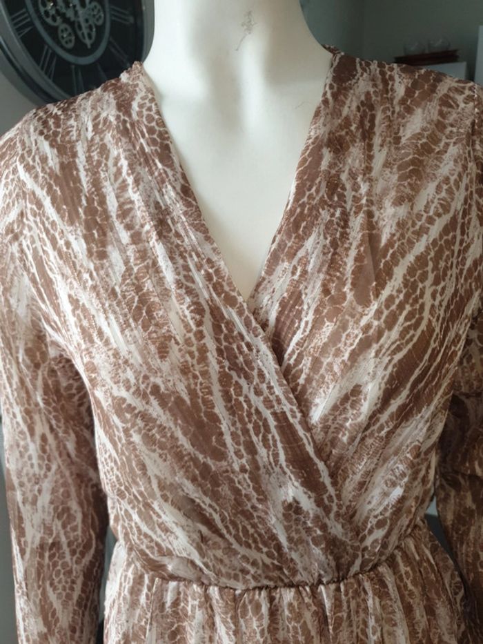 Robe été motifs caramel et doré - photo numéro 3