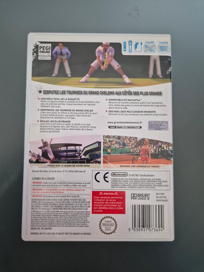 EA Sports Grand Chelem Tennis Nintendo Wii - photo numéro 2