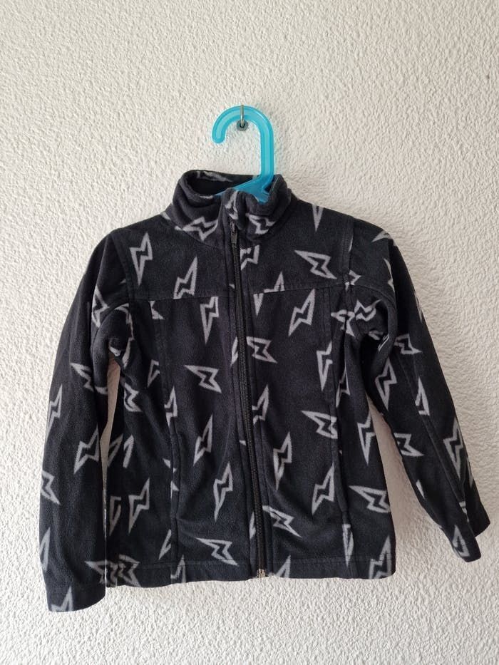 polaire noire éclair Tissaia