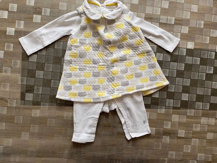 Ensemble robe et combinaison 6 mois fille obaibi - photo numéro 8