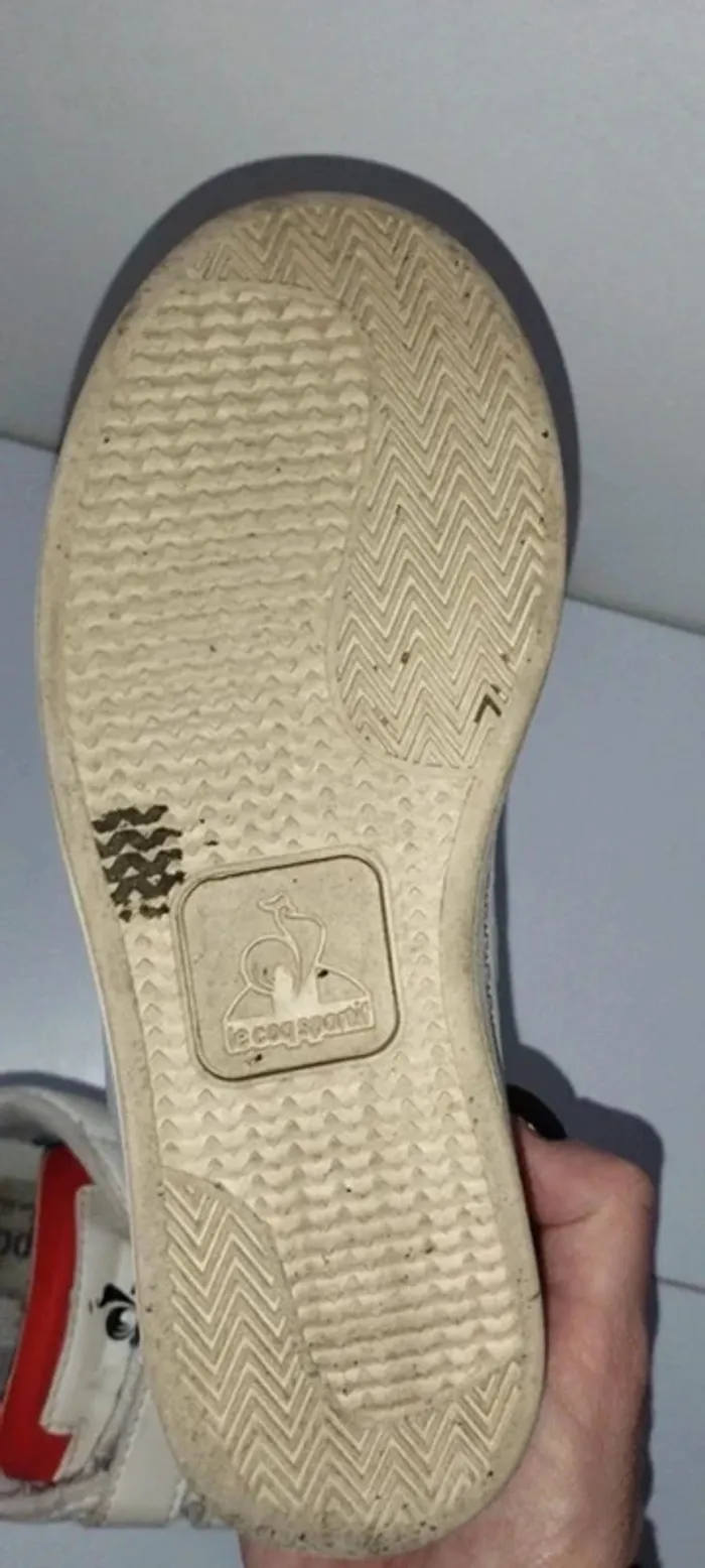 Baskets blanches Le Coq Sportif pointure 32 bon état - photo numéro 10