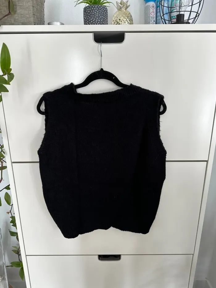 Pull sans manche noir - photo numéro 3