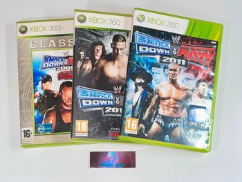 Lot 3 Jeux Smack Vs Raw 2008/2010/2011 - Xbox 360 PAL VF Microsoft