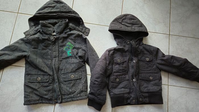 Lot de deux blousons manteaux garçon 3 et 4 ans