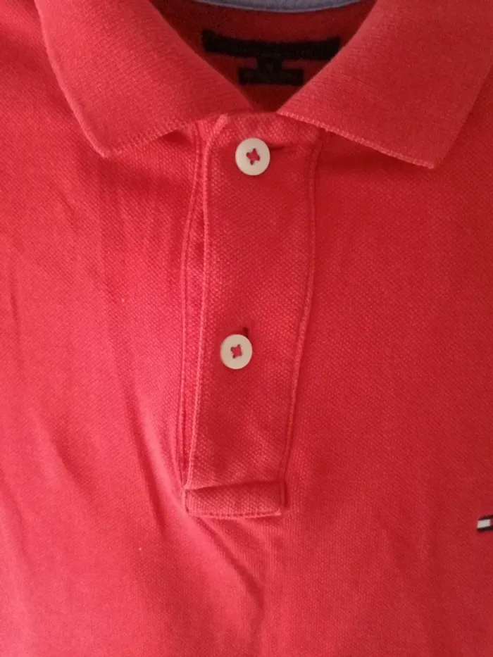 Polo  rouge tommy Hilfiger - photo numéro 3