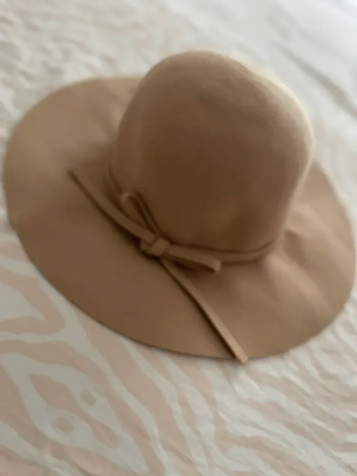 Chapeau beige en feutre – élégant et féminin 🎀 - photo numéro 2