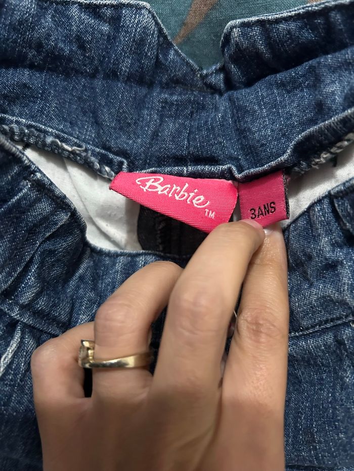 Short en jeans Barbie 3 ans - photo numéro 4