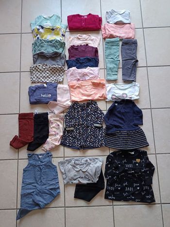 Lot vêtements fille multimarques 6 mois