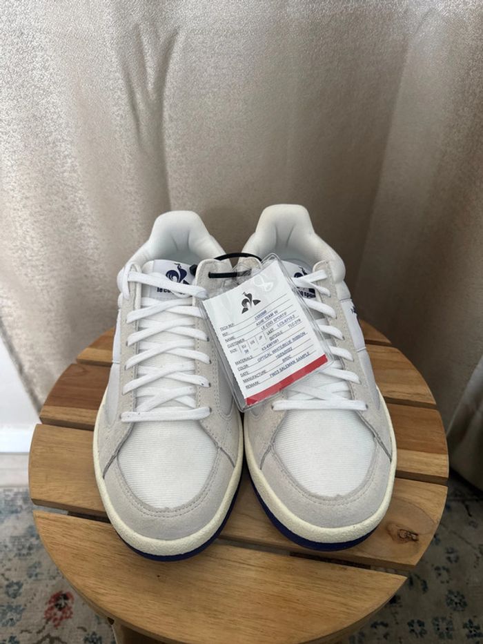 Baskets Le Coq Sportif Ashe Team W blanches – Taille 38 neuves - photo numéro 4
