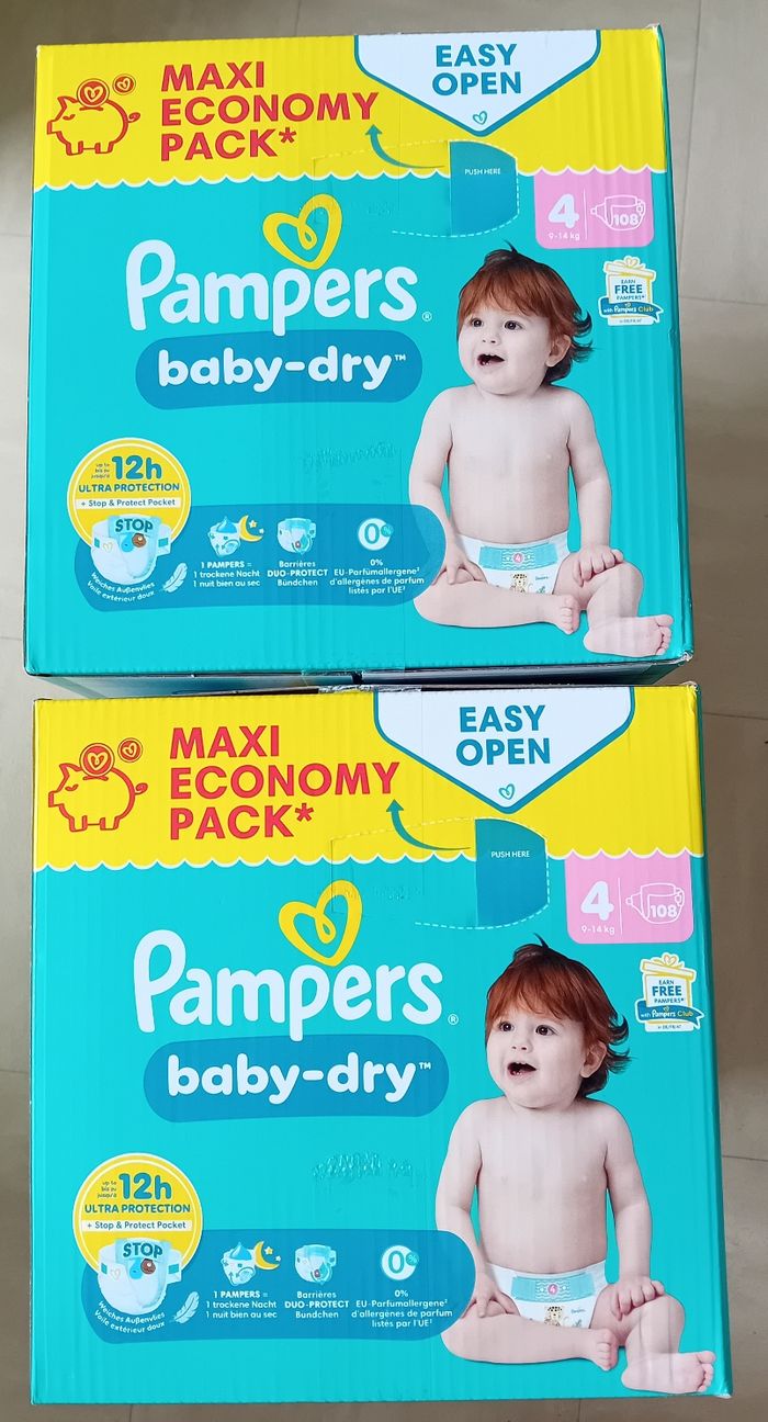 2 packs pampers baby dry T4. - photo numéro 2