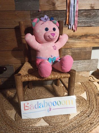 Peluche ours rose doodle bear tbe