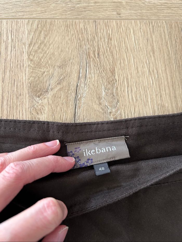 Jupe femme marron taille 48 Ikebana - photo numéro 2
