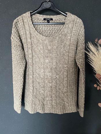 Pull maille travaillée