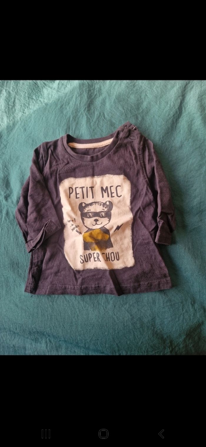 Tee-shirt manche longue Gémo