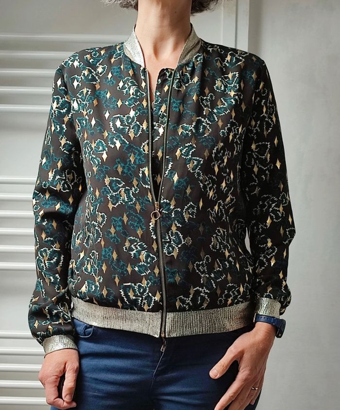 Jolie veste légère printemps été type bombers S - photo numéro 2