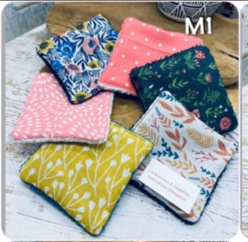 Lingettes lot de 6 lingettes lavable et réutilisable