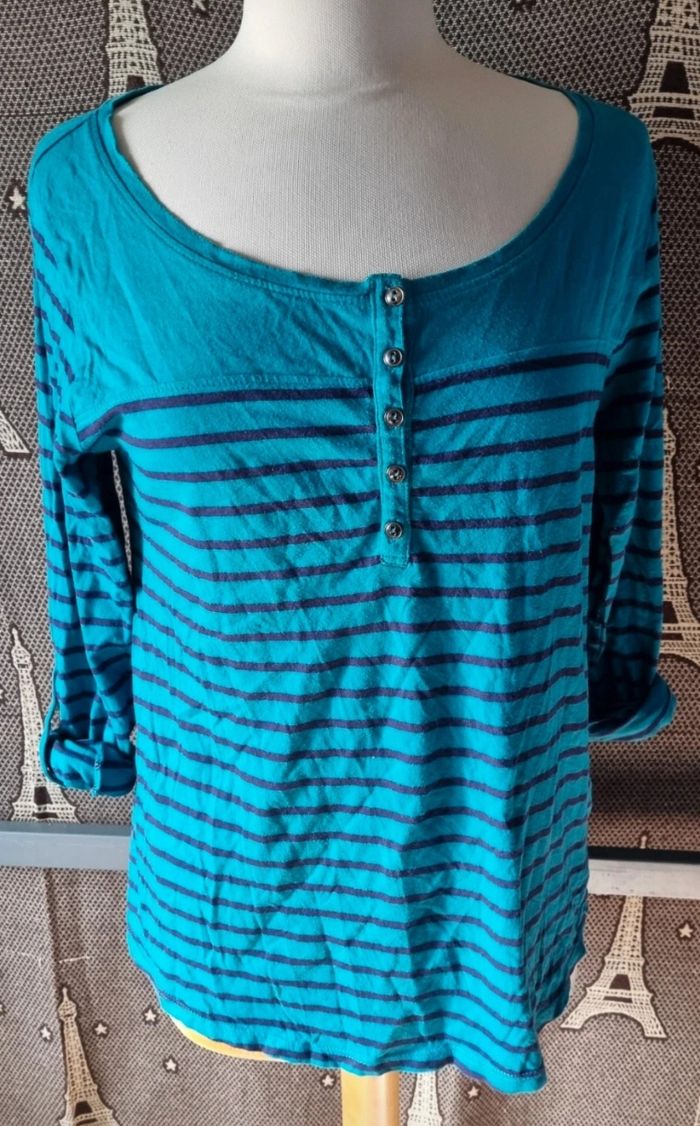 Blouse manches retroussable taille 42-44 - photo numéro 4