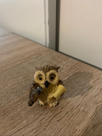 Bibelot petite chouette chanteuse