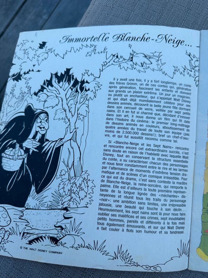 Blanche neige et les 7 sept nains Disney album vignettes Panini complet vintage ancien - photo numéro 3