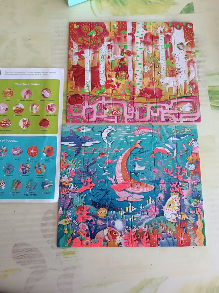 Lot 3 puzzles - photo numéro 2