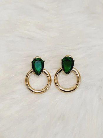 Boucles d'oreilles dorées acier inoxydable